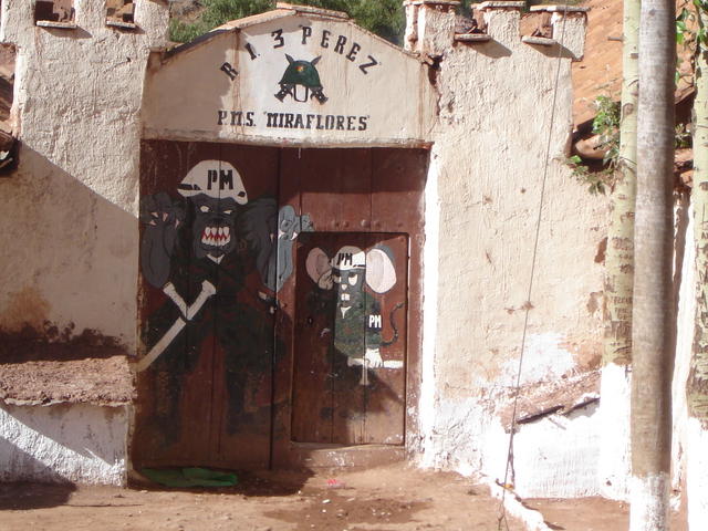The thermal water spring is inside a militarized area